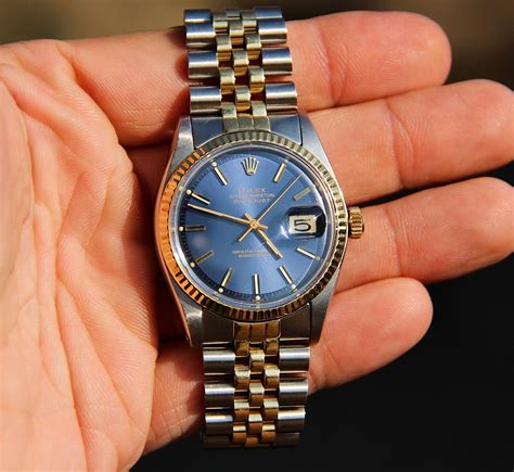 rolex datajust 11 blue two tone|rolex datejust 2 price.